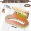 Zonon 25 Pcs 1" Flat Hook for 1" Tie Down Strap Webbing view 2