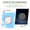 DXNQ 2PCS Stick on Dashboard Car Clock, Mini Luminous Analog Clock with Vent Clip & Adhesive Tape, Tiny Watch Pocket Clock Air Vent Dashboard Decor for Car Motorcycle Bike Home (Golden+White) view 3