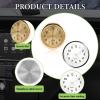 DXNQ 2PCS Stick on Dashboard Car Clock, Mini Luminous Analog Clock with Vent Clip & Adhesive Tape, Tiny Watch Pocket Clock Air Vent Dashboard Decor for Car Motorcycle Bike Home (Golden+White) view 4