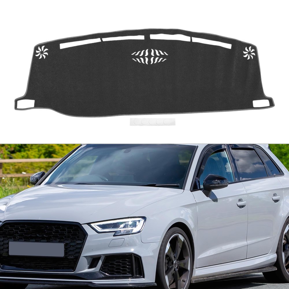 RATCHROLL Center Console Dash Cover for Jeep Compass 2022-2023 Non-Slip Dashboard Carpet Mat Polyester Silicone