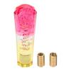 HOPESPANNER Diamond Tricolor Crystal Shift Knob Gear Shifter Knob Acrylic Stick Shifter Lever Knob for Automatic and Manual Vehicle W/ 2 Adapter Red Yellow 1 Set view 1