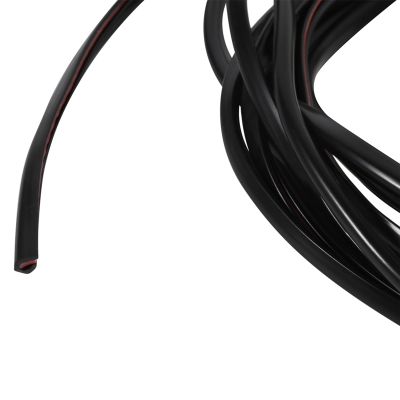 Zerodis Flexible Rubber Door Protector, 5M, Maximum for Paint, Can Cover Existing Damage, Easy Installation, Applicable to All Door Edges (Black)
