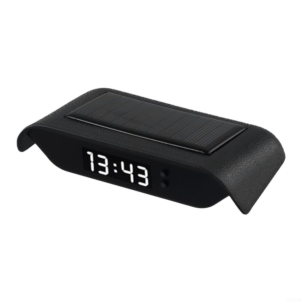 Startbuymore Small Digital Clock, for MINI Car Dashboard Clock, Vehicle Timekeeper, Temp Readings AND Sensors, Solar Power Supply