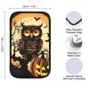 QMNVBDS Black Tree Owl Pumpkin Head Car Armrest Cover Auto Center Console Pad Car Accessories Non Slip Soft Armrest Seat Box Cushion Waterproof Vehicle Armrest Protector for SUV Truck Car view 2