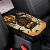 QMNVBDS Black Tree Owl Pumpkin Head Car Armrest Cover Auto Center Console Pad Car Accessories Non Slip Soft Armrest Seat Box Cushion Waterproof Vehicle Armrest Protector for SUV Truck Car view 3
