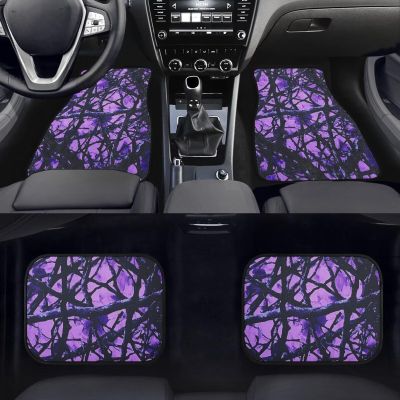 Howilath Universal Fit Forest Hunting Camouflage Car Floor Mats Carpet Heavy Duty Auto Protection Rubber Rugs, Easy to Install