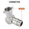 Roastove 180 & 360 Brass Swivel Hose Connector, 3/4" GHT RV Water Hose Elbow Adapter, Anti-Kink Faucet Hose Fitting, Solid Brass Garden Hose Swivel Adapter for RV, Camper, Outdoor Faucet view 2