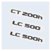 Glossy Black 3D ABS Letters Number CT200h LC500 LC500h Emblem for Car Trunk Logo Sticker Badge Accessories(LC500h) view 3