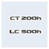 Glossy Black 3D ABS Letters Number CT200h LC500 LC500h Emblem for Car Trunk Logo Sticker Badge Accessories(LC500h) view 4