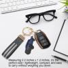 hrabykt Keychain with American Leather Flag Metal Keychain For Ram 1500 2500 3500 Accessories view 3