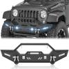 YZONA Steel Front Bumper Compatible with Jeep JK JKU Unlimited 2007-2018 view 1