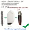 SANRILY Golden-Edge 7 Button Smart Key Fob Cover Fit for Kia Seltos 2024 Telluride EV9 Picanto Sorento All New K5 2023 Keyless Key Case with Keychain BeigeA view 2