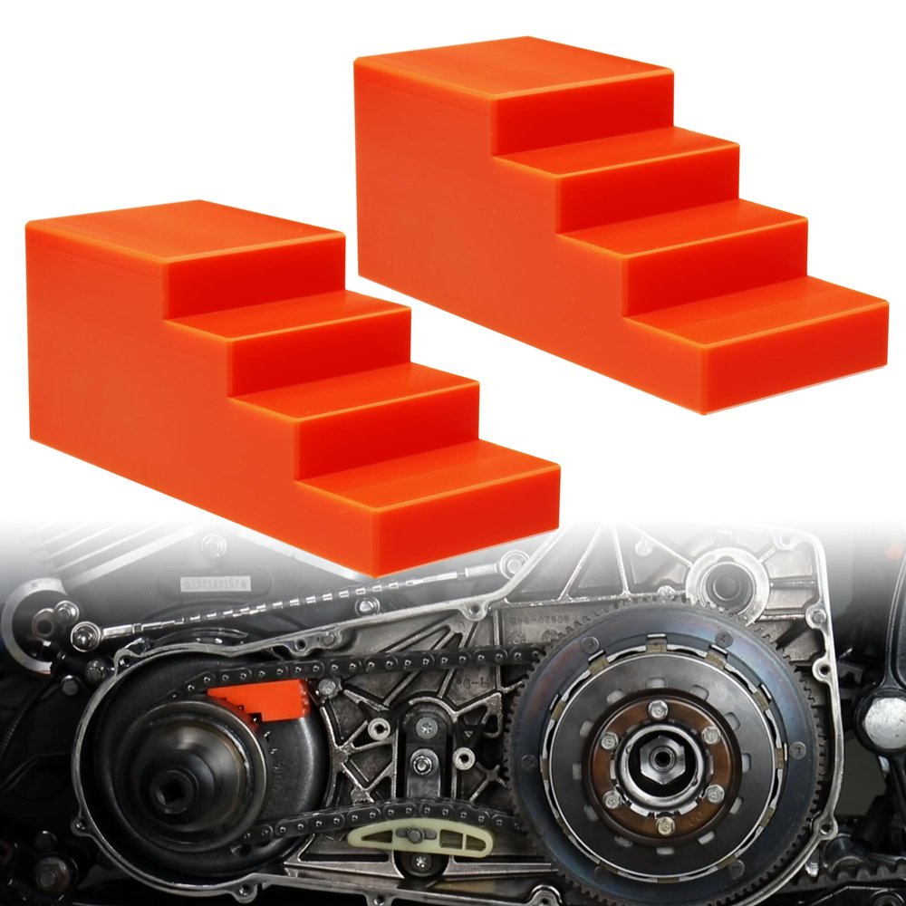 Prewired Primary Drive Locking Tools 2pcs Motorcycle Transmissions Chains Locking Tool Universal, Perfect for All Big Twin and XL, Orange