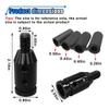 LHDOS Universal Car Gear Shift Knob Adapter, M10x1.5 Aluminum Alloy Gear Stick Connector Car Shifter Adapter, Gear Shift Adapter Shifter Knob Boot Retainer for Non-Threaded Manual Shifters (Black) view 2