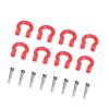 Yctze 8PCS Metal Tow Shackle Lock Catch Assembly RC Climbing Crawler Car Accessories Parts Car Model Accessory for 1/10, 1/12, 1/18, 1/24 Scale RC Cars with Trailer Buckle and Hooks view 3