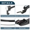 TUCKBOLD Exterior Door Handle for Chevrolet CRUZE 2011 Durable No.20827614 | Front Left Door Handle Black Silver Tone 1 Pc view 4