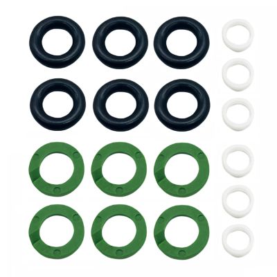 6 Set Fuel Injector Nozzle Seal Kits Compatible with Touareg A4 A5 A6 A7 A8 Q5 Q7 RS3 RSQ3 TTRS Fuel Injector O-Rings Replacement 06E998907E 06E998907B