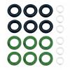 6 Set Fuel Injector Nozzle Seal Kits Compatible with Touareg A4 A5 A6 A7 A8 Q5 Q7 RS3 RSQ3 TTRS Fuel Injector O-Rings Replacement 06E998907E 06E998907B view 1