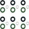 6 Set Fuel Injector Nozzle Seal Kits Compatible with Touareg A4 A5 A6 A7 A8 Q5 Q7 RS3 RSQ3 TTRS Fuel Injector O-Rings Replacement 06E998907E 06E998907B view 4