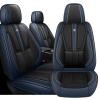 Arazi Front Car Seat Covers for Hyundai Elantra 2002-2026,Black&Blue view 1
