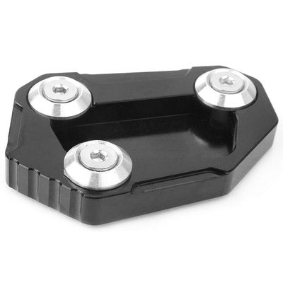Bacar Motorcycle Kickstand Pad Kick Stand Extension Foot Pad Support Plate Foot Side Stand Enlarger for BMW S1000R 2014 2015 2016, Black