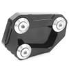 Bacar Motorcycle Kickstand Pad Kick Stand Extension Foot Pad Support Plate Foot Side Stand Enlarger for BMW S1000R 2014 2015 2016, Black view 2