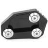 Bacar Motorcycle Kickstand Pad Kick Stand Extension Foot Pad Support Plate Foot Side Stand Enlarger for BMW S1000R 2014 2015 2016, Black view 4