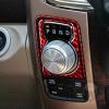 Carbon Fiber Center Console Car Gear Shift Knob Rotary Shifter Panel Cover Carbon Fiber Sticker Car Interior Trim Compatible with Dodge Ram 1500/2500/3500 2013 2014 2015 Accessories Red (Kit-C 5Pcs) view 3