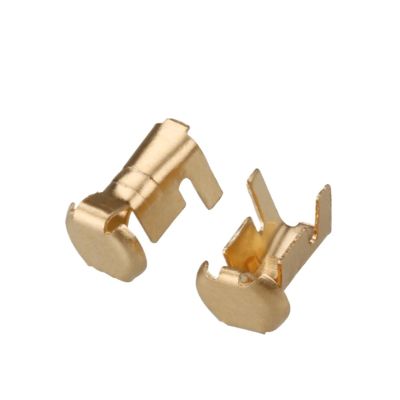 DEVFGTQA 20 Pcs Auto Brass Wire Harness Connector Crimp Terminal Fuse Holder Button Contact DJ9007A(100 Pcs)