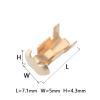 DEVFGTQA 20 Pcs Auto Brass Wire Harness Connector Crimp Terminal Fuse Holder Button Contact DJ9007A(100 Pcs) view 3