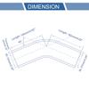 X AUTOHAUX 1 Set 57mm/2.24" ID 102mm/4.02" Length 45 Red Blue Car Silicone Hose with Clamps Coolant Hose Universal view 3