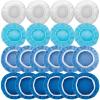 20PCS Car Orbital Buffer Polisher Pad Bonnet Set, 5-6 Inch Polishing Buffing Pads Bonnet Buffing Pad Cover, Microfiber Buffer Pads, Polisher Pads, Car Accessories for Polishing, Waxing and Cleaning view 1