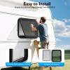 DouSeiAi RV Exit Window, RV Push-Out Window, 30" W x 22" H Tinted RV Window with Window Screen and Trim Ring, Fit for 1.5" - 1.65" Thickness Wall view 2