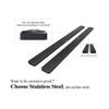 CXPIJTO Running Board Steel Black 5 Inches for Chevrolet Tahoe 2000-2020 view 3