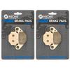 NICHE Rear Brake Pad Set for Polaris 0455273 Ceramic 2 Pack view 2