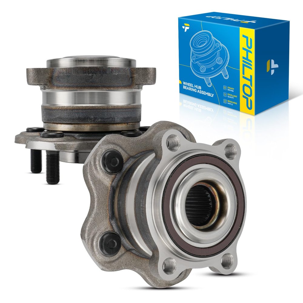 PHILTOP Pair 512548 Rear Wheel Hub Assembly Fit for 2013-2020 Pathfinder, 2015-2023 Murano, 2014-2020 QX60, 2019-2023 Altima, 2013 JX35, Wheel Hub Bearings AWD 4WD