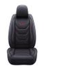 TinyGlam 5pcs Car Seat Covers for Volkswagen GLI,Waterproof Artificial Leather Automotive Seat Covers,Airbag Compatible Seat Cover, Seat Cover with Lumbar Support (Black/red) view 1