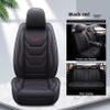 TinyGlam 5pcs Car Seat Covers for Volkswagen GLI,Waterproof Artificial Leather Automotive Seat Covers,Airbag Compatible Seat Cover, Seat Cover with Lumbar Support (Black/red) view 2