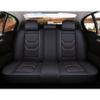 TinyGlam 5pcs Car Seat Covers for Volkswagen GLI,Waterproof Artificial Leather Automotive Seat Covers,Airbag Compatible Seat Cover, Seat Cover with Lumbar Support (Black/red) view 3