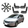 TECART Set of 4PCS Mud Flaps Splash Guards Mudguards Mudflaps W/Hardware Accessory Fit For Honda Odyssey 2004-2008, Anti Splash Sewage Mud,Front and Rear Wheel fenders,Tire mud Guard Black view 2