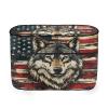 Whosucclay RV Propane Dust Cover American Flag Wolf Camper Propane Tank Cover,Fits 20LB Dual Propane Tanks Purple Totem Weather Resistant Gas Cylinder Cover view 1