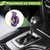 HOPESPANNER Universal 16x11.5cm/6.3"x4.53" Gear Shift Knob Cover Decoration Stick Shifting Handle Protector Polyester 1 Pc Hoodie Style Purple Yellow Pink view 3