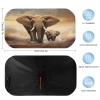 Elephant and Baby Elephant Car Windshield Sun Shade Umbrella Foldable Car Umbrella Sunshade for Front Window Auto Cover Sun Block Universal Car Keeps Vehicle Cool for Most Vehicle view 2