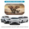 Elephant and Baby Elephant Car Windshield Sun Shade Umbrella Foldable Car Umbrella Sunshade for Front Window Auto Cover Sun Block Universal Car Keeps Vehicle Cool for Most Vehicle view 4
