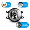 HEADLIGHTSDEPOT Halogen Fog Light Kit With Grille Compatible With Scion TC 2005-2010 view 2