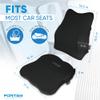 FORTEM Car Seat Cushion & Lumbar Support Pillow for Car, Memory Foam Set view 2
