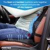 FORTEM Car Seat Cushion & Lumbar Support Pillow for Car, Memory Foam Set view 3