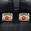 TOADDMOS Floral Dahlia Blossom Car Floor Mats Carpet Boho Style Floor Mats for Cars 4-Pcs Full Set Front & Rear Liners Carpet Floor Mats for Cars Sedans SUV Truck for Women Gifts,4 Piece Set view 4