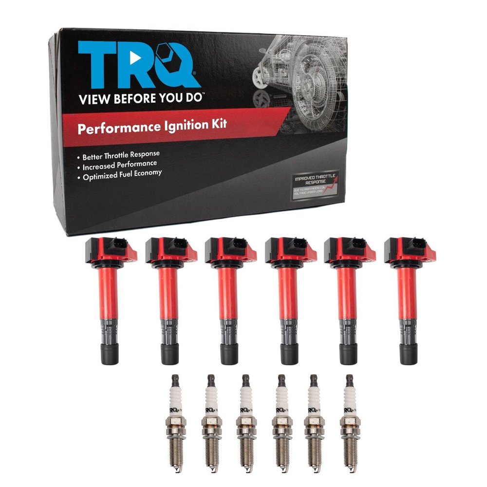 TRQ Performance Ignition Coil and Spark Plug Kit 12 Piece Coil on Plug
