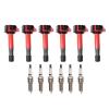 TRQ Performance Ignition Coil and Spark Plug Kit 12 Piece Coil on Plug view 3